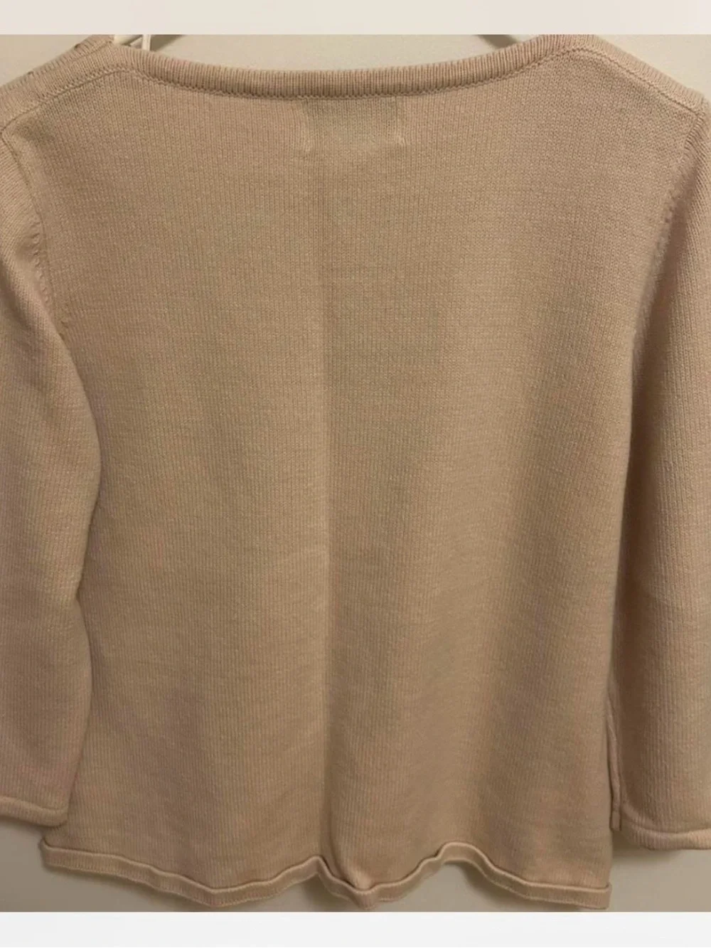 Alfred Dunner blush pink embroidered heart sweater